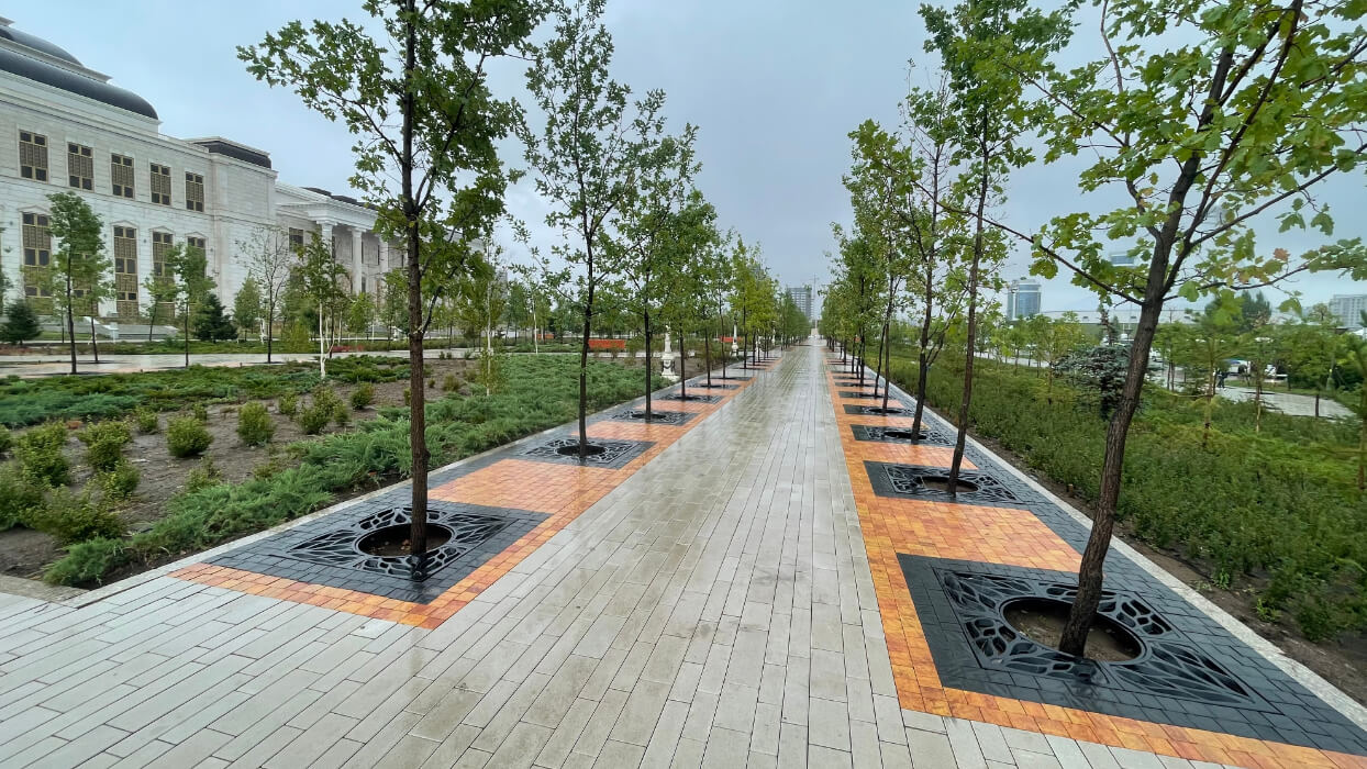 Приствольная решетка для дерева ZKING CRUST 1.2х1.2м Черная в Рязани фото