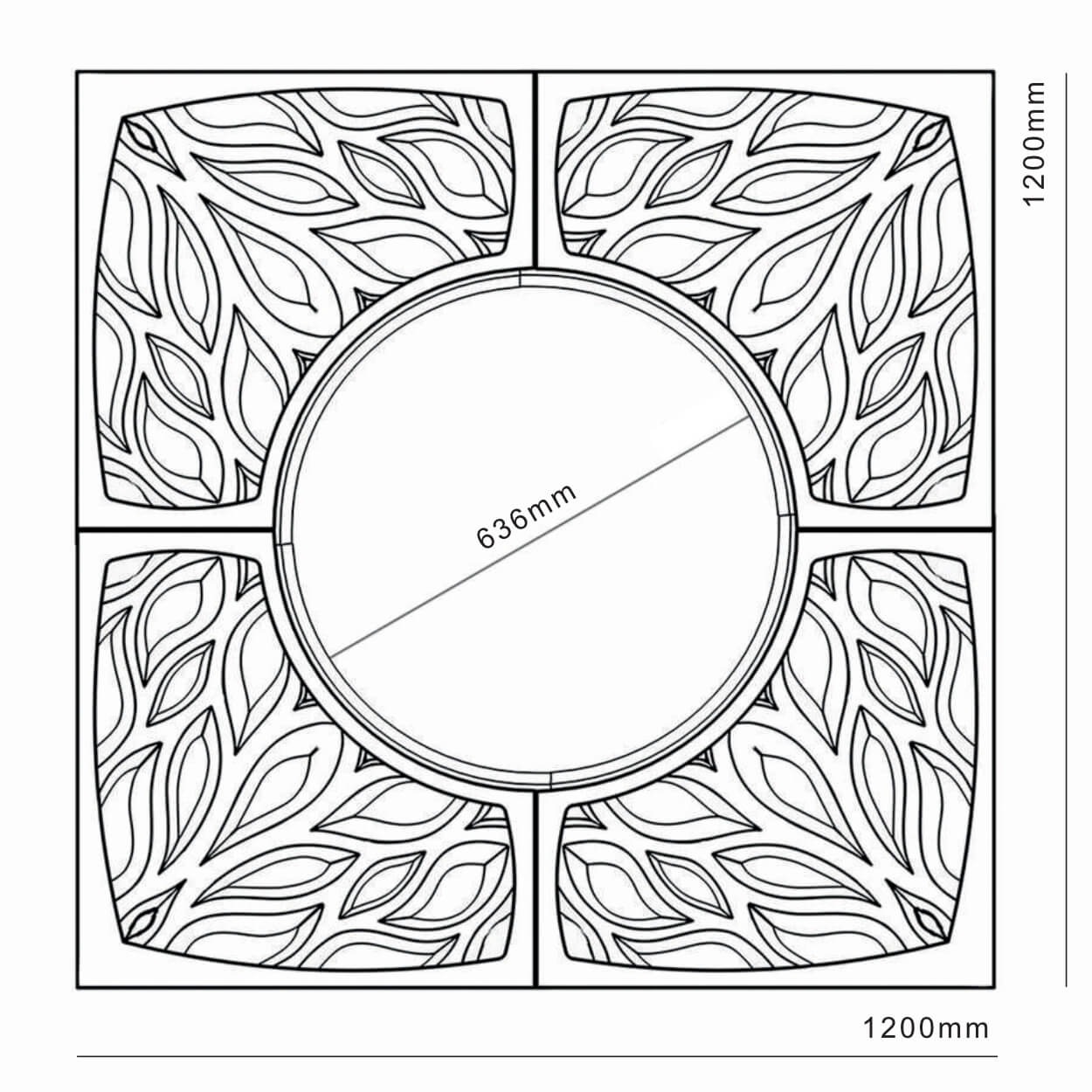 Приствольная решетка для дерева ZKING CRUST 1.2х1.2м Черная в Рязани фото
