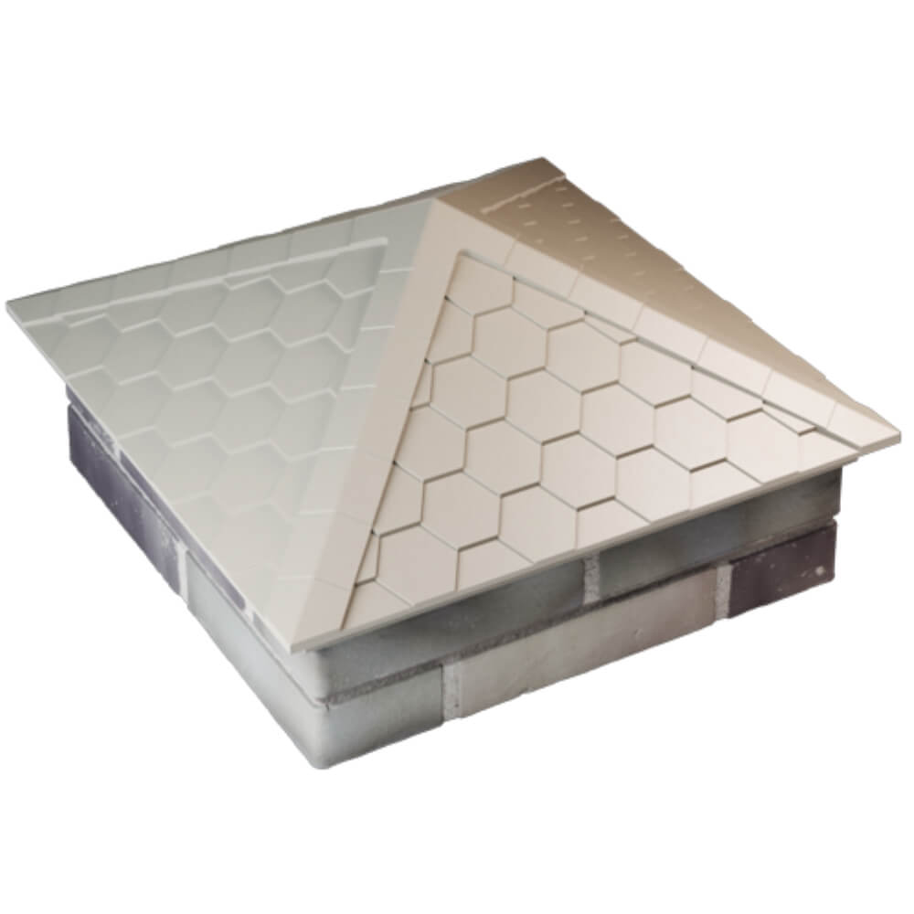 Колпак Zking Эверест Бежевый на столб 2х2 кирпича (535х535мм) Рязань фото