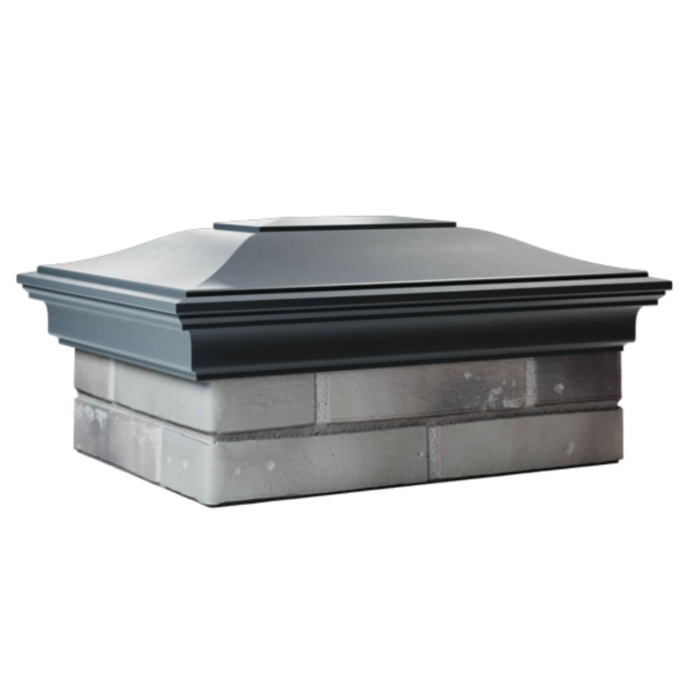 Колпак Zking Монблан Серый на столб 2х1.5 кирпича (515х385мм) в Рязани фото