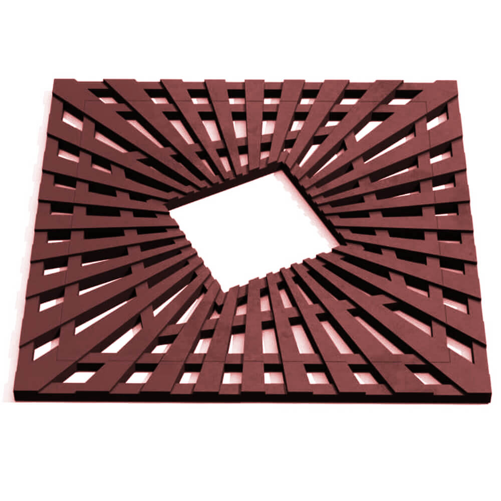 Приствольная решетка для дерева ZKING ATMOSPHERE 1.2х1.2м Коричневая Рязань фото