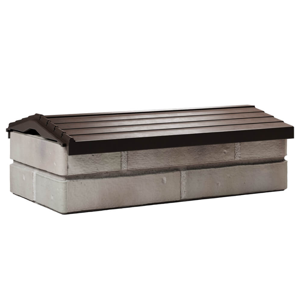 Парапет Zking Бона ХайТек Коричневый с посадкой на 1 кирпич (200/225/255мм) Рязань фото