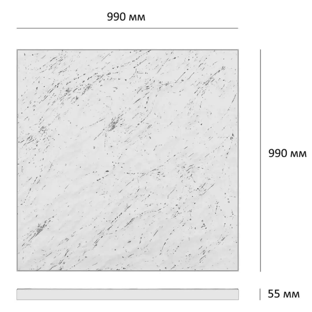 Шаговая плита STONE Графитовый Серый 990х990х55мм в Рязани фото
