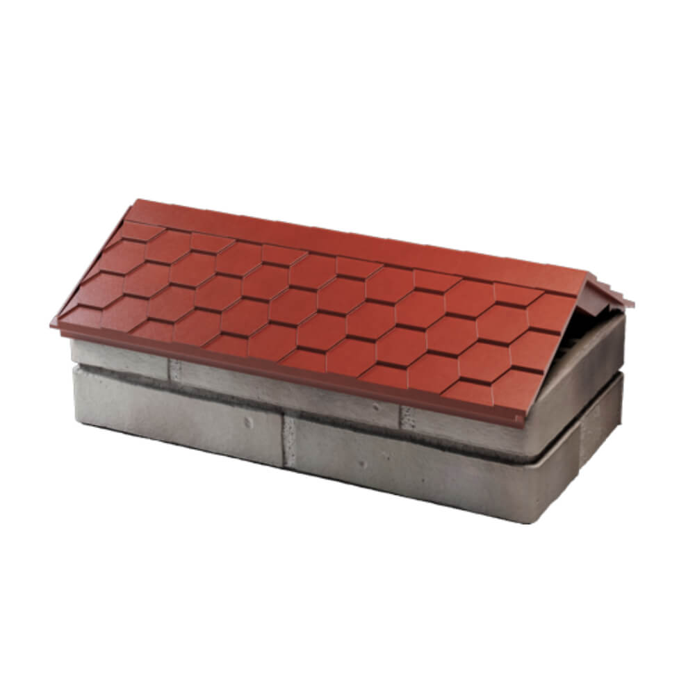 Парапет Zking Эверест Красный с посадкой на 1 кирпич (200/225/255мм) в Рязани фото