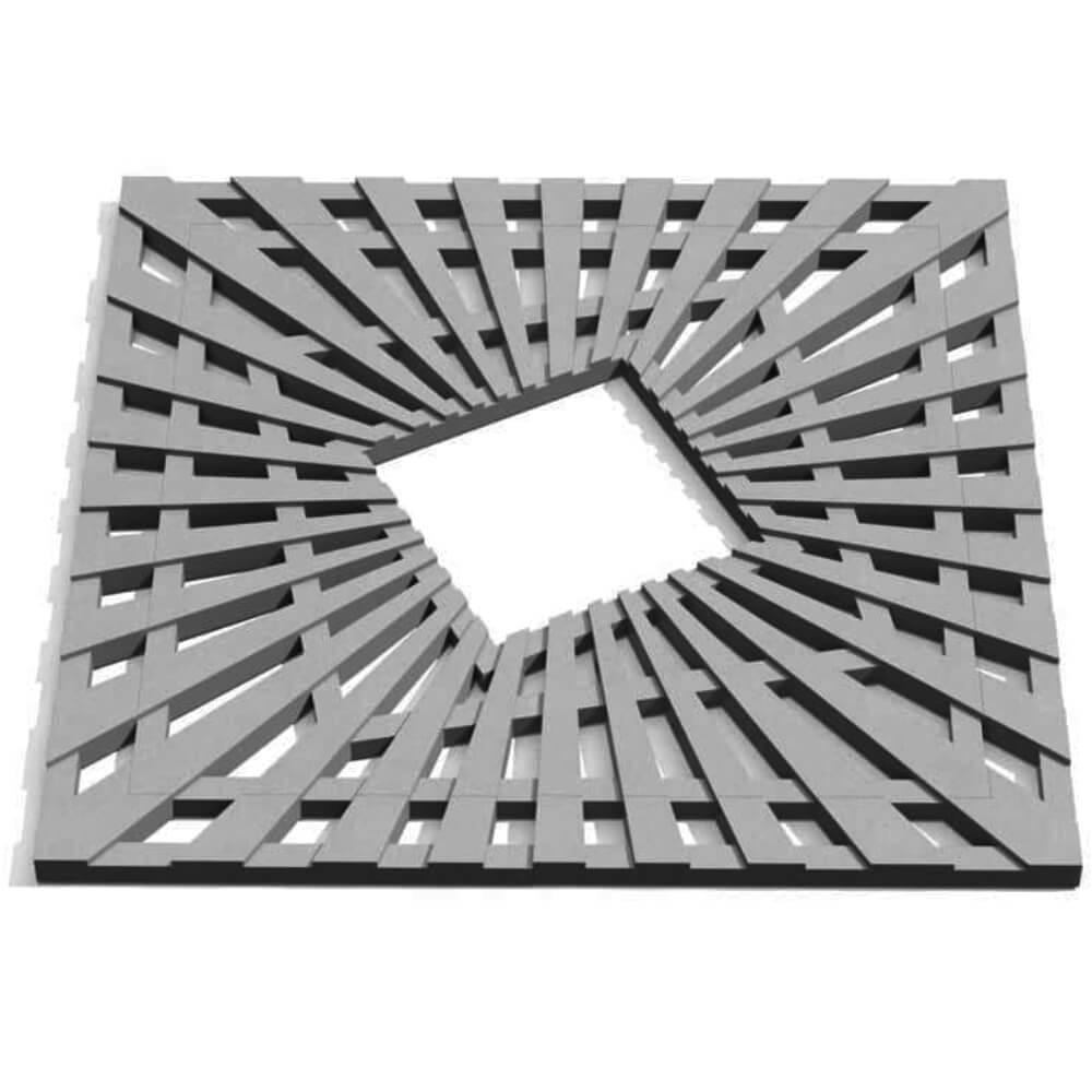 Приствольная решетка для дерева ZKING ATMOSPHERE 1.2х1.2м Серая Рязань фото