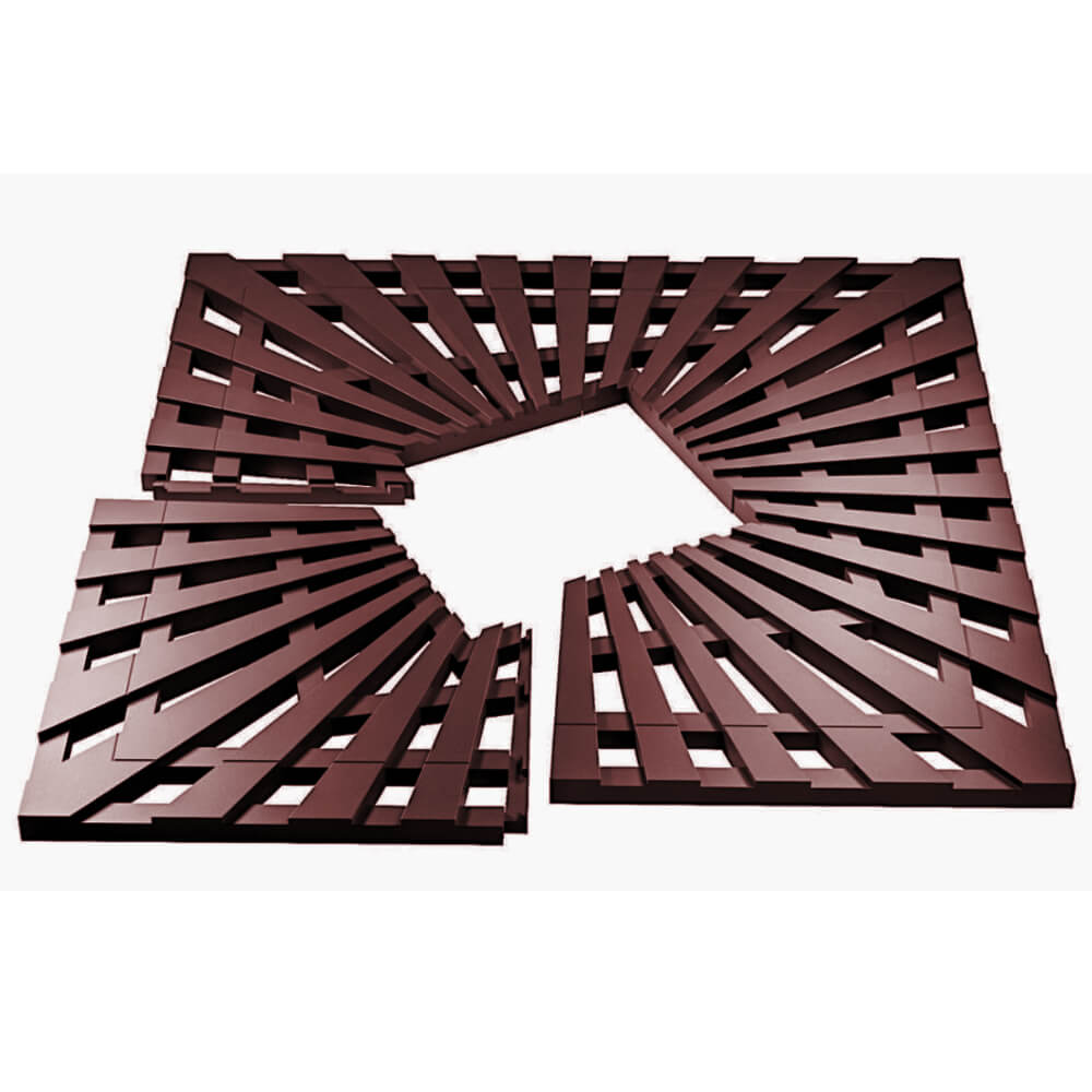 Приствольная решетка для дерева ZKING ATMOSPHERE 1.2х1.2м Коричневая в Рязани фото