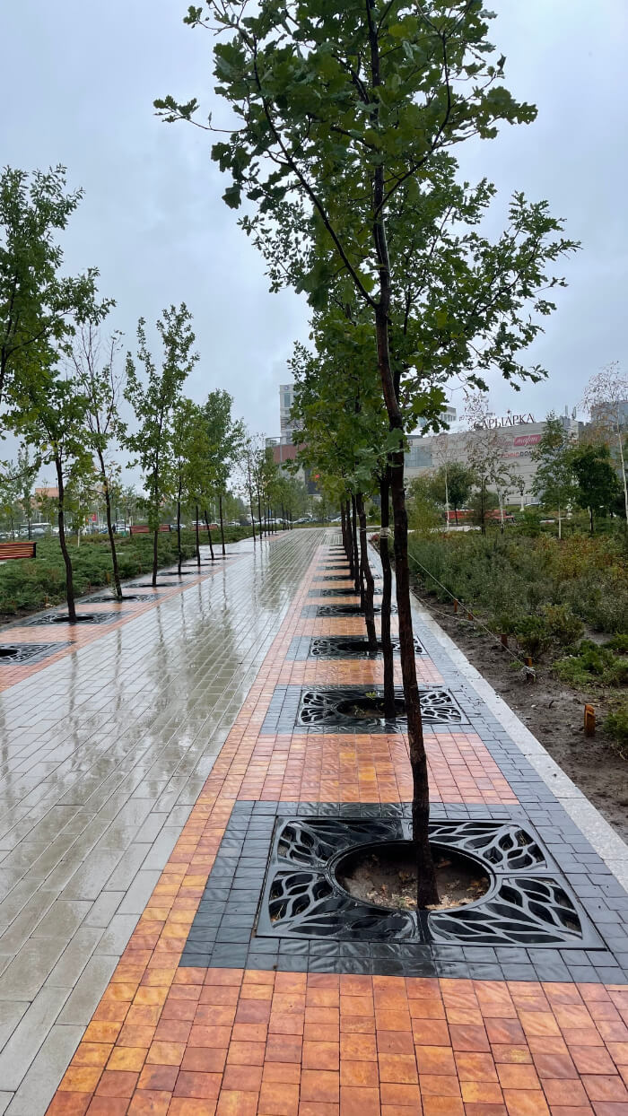 Приствольная решетка для дерева ZKING CRUST 1.2х1.2м Черная в Рязани фото