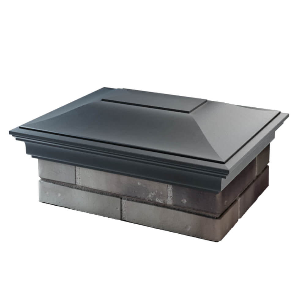 Колпак Zking Монблан Серый на столб 2х1.5 кирпича (515х385мм) в Рязани фото