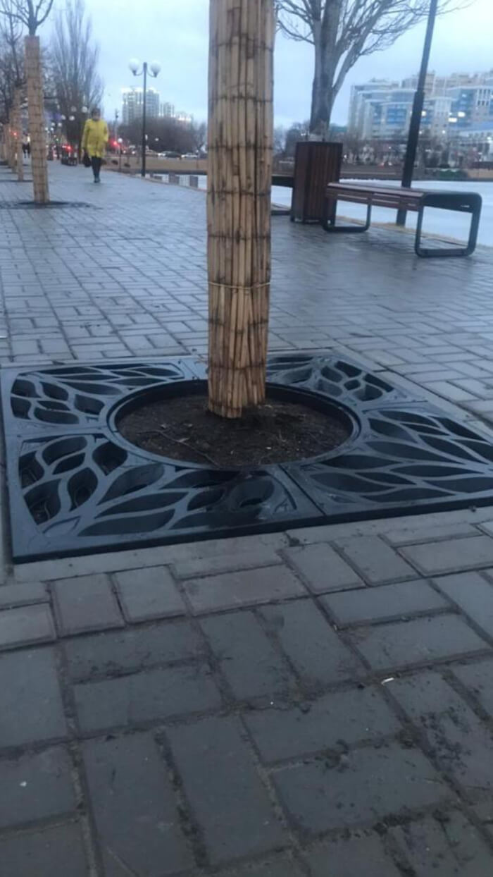 Приствольная решетка для дерева ZKING CRUST 1.2х1.2м Черная в Рязани фото