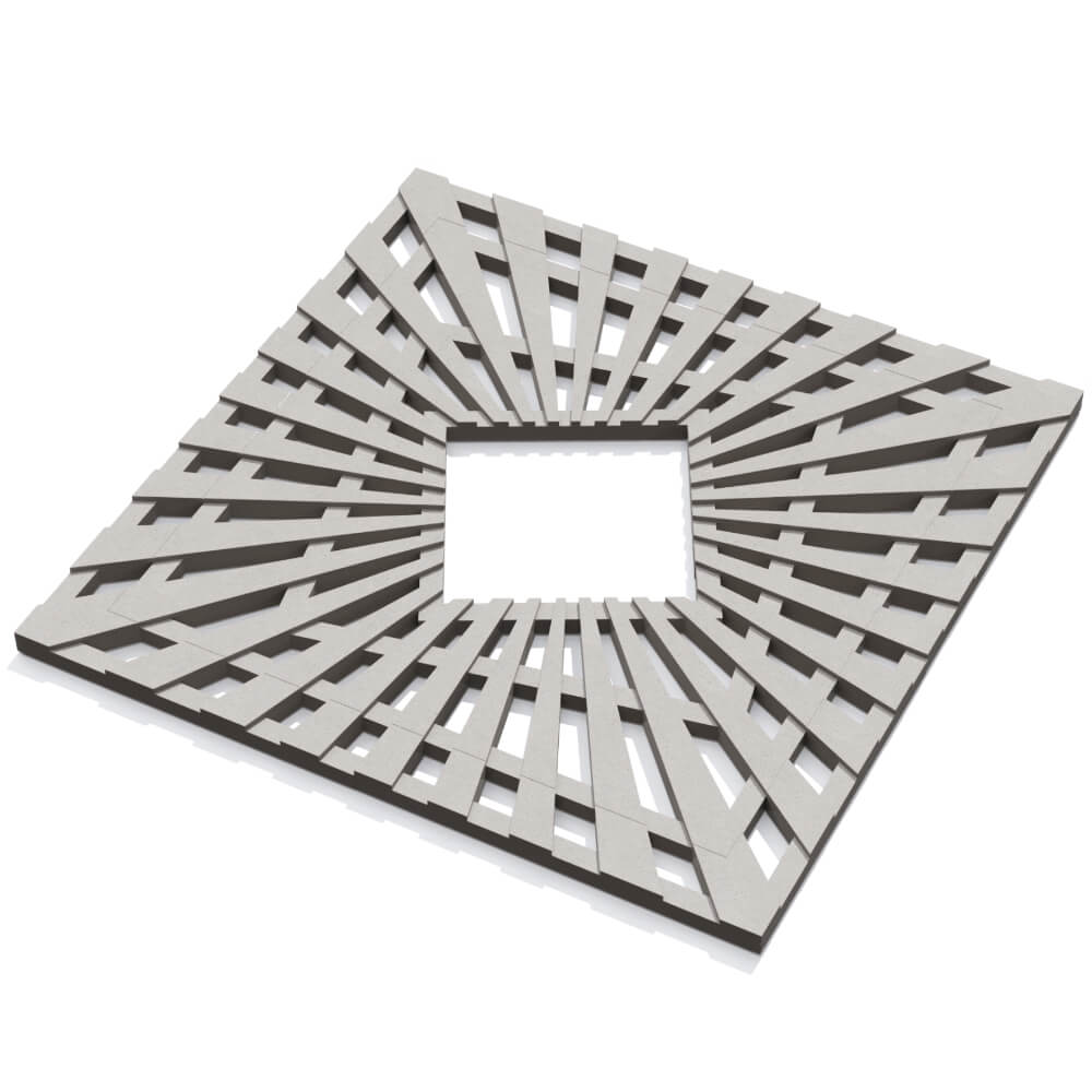 Приствольная решетка для дерева ZKING ATMOSPHERE 1.2х1.2м Бежевая в Рязани фото