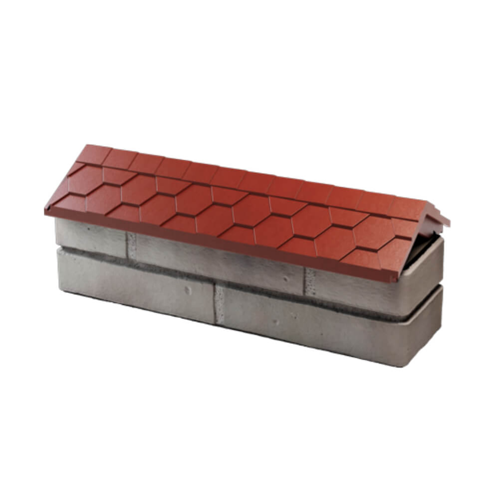 Парапет Zking Эверест Красный с посадкой на 0.5 кирпича (130мм) в Рязани фото