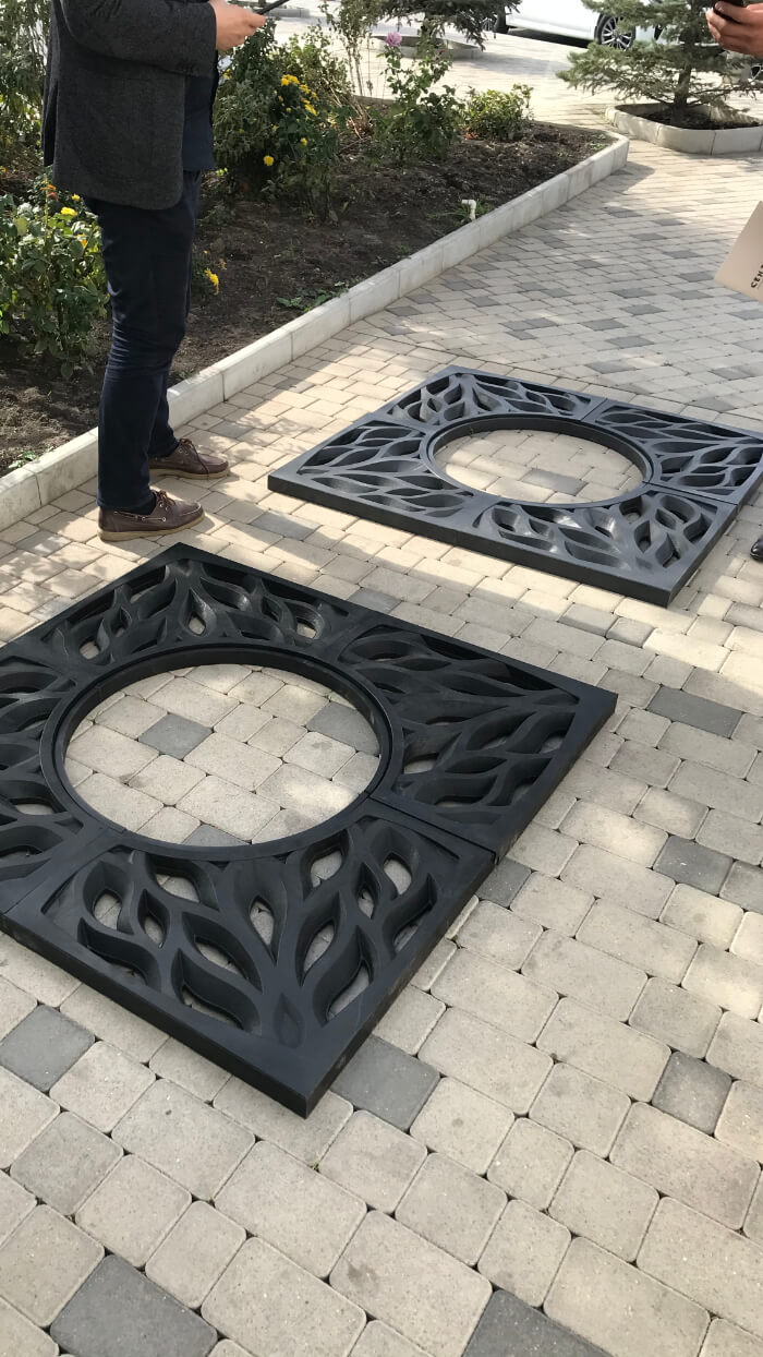 Приствольная решетка для дерева ZKING CRUST 1.2х1.2м Черная в Рязани фото