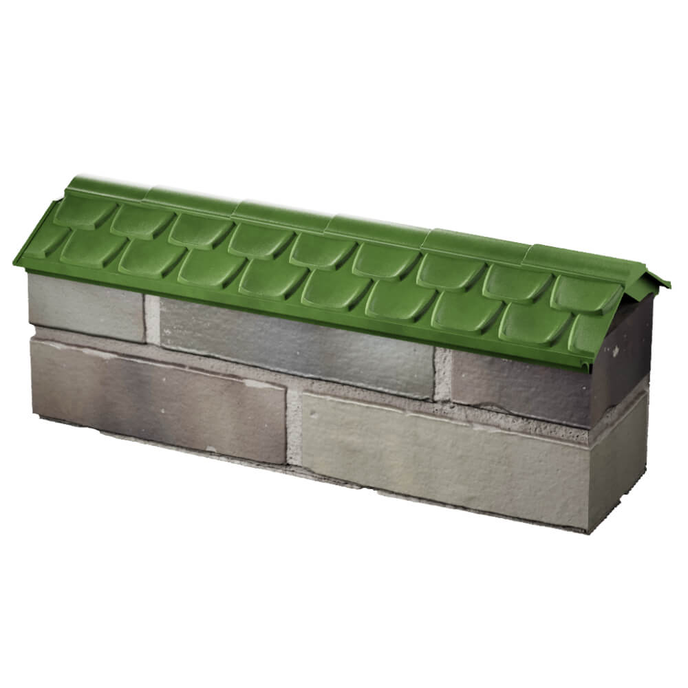 Парапет Zking Эльбрус Зеленый с посадкой на 0.5 кирпича (130мм) в Рязани фото