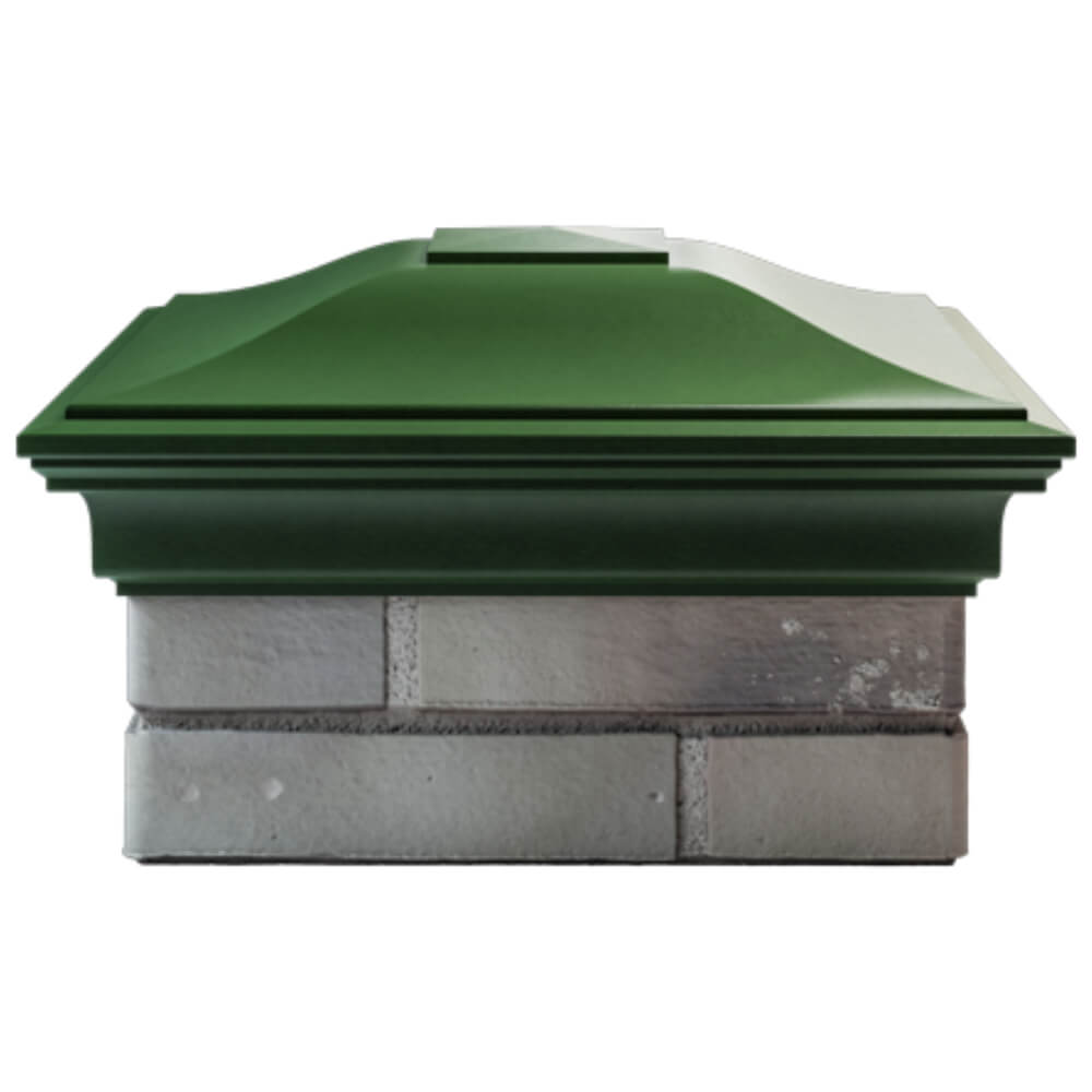 Колпак Zking Монблан Зеленый на столб 1.5х1.5 кирпича (385х385мм) Рязань фото