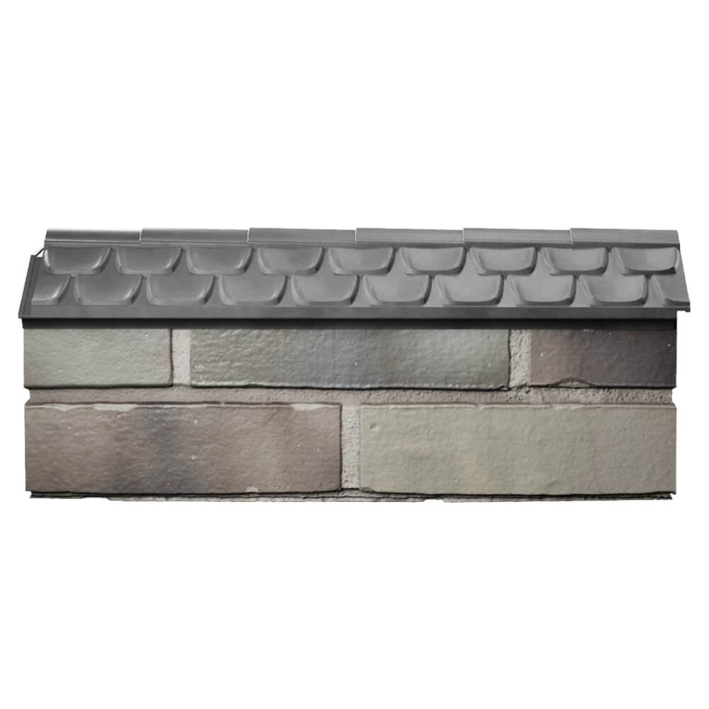 Парапет Zking Эльбрус Серый с посадкой на 0.5 кирпича (130мм) в Рязани фото