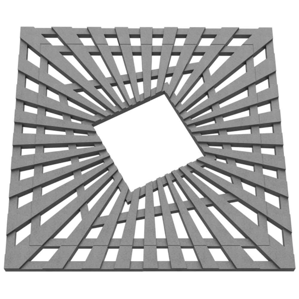 Приствольная решетка для дерева ZKING ATMOSPHERE 1.2х1.2м Серая в Рязани фото