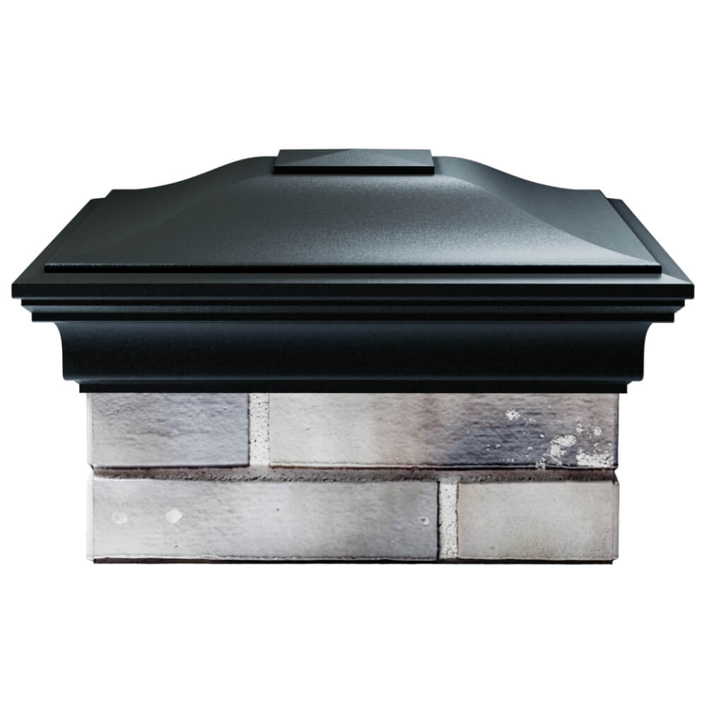 Колпак Zking Монблан Черный на столб 1.5х1.5 кирпича (385х385мм) Рязань фото