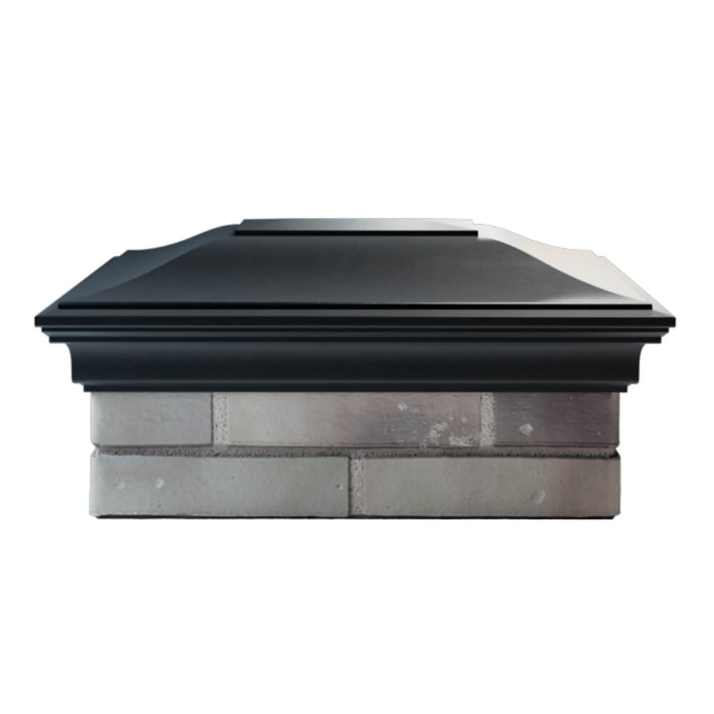 Колпак Zking Монблан Черный на столб 2х1.5 кирпича (515х385мм) в Рязани фото