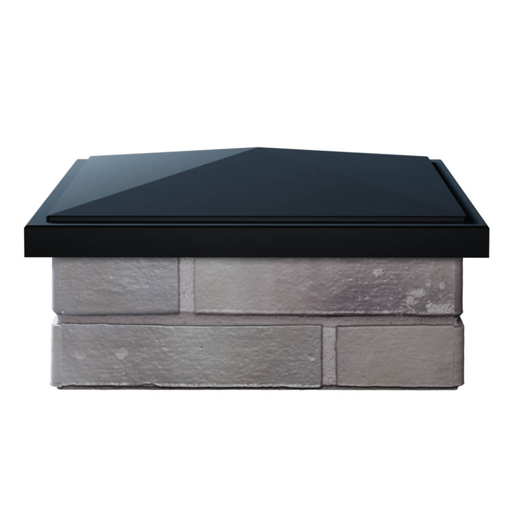 Колпак Zking БонаМоно Черный на столб 1.5х1.5 кирпича (385х385, 400х400мм) Рязань фото