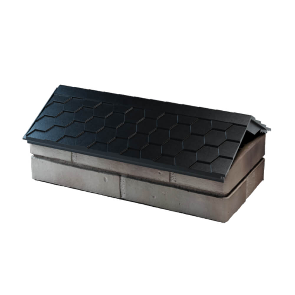 Парапет Zking Эверест Черный с посадкой на 1 кирпич (200/225/255мм) в Рязани фото