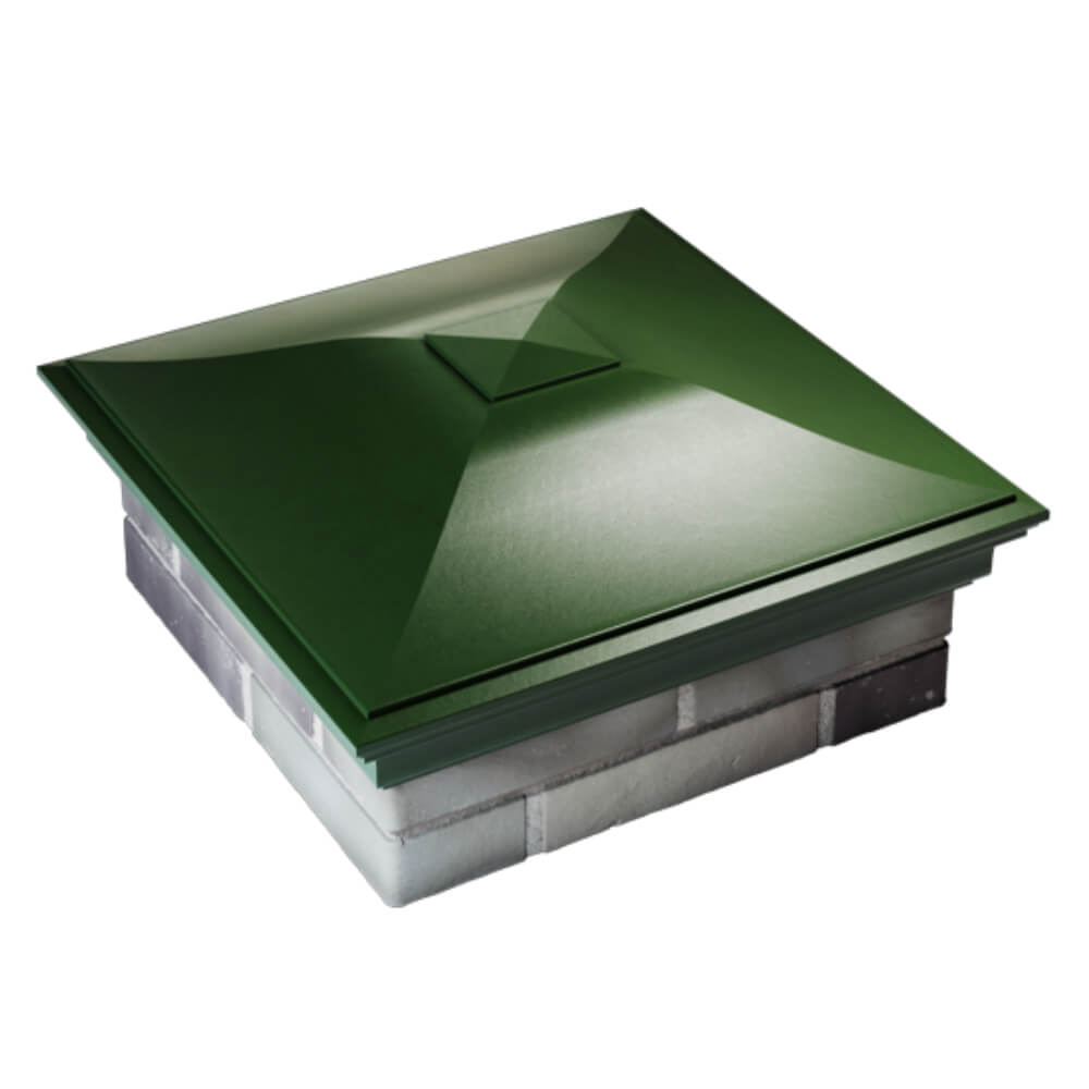 Колпак Zking Монблан Зеленый на столб 2х2 кирпича (515х515мм) Рязань фото