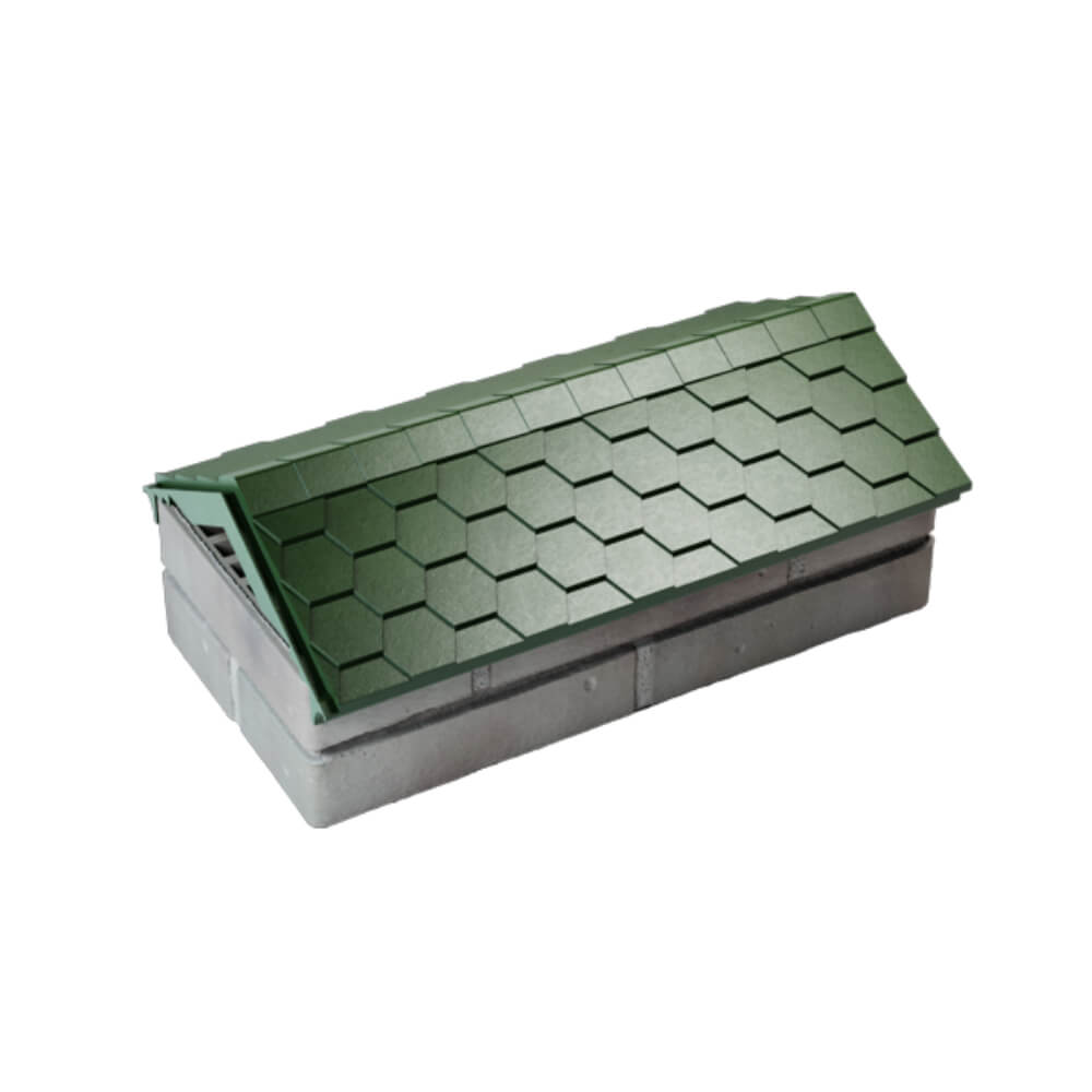 Парапет Zking Эверест Зеленый с посадкой на 1 кирпич (200/225/255мм) в Рязани фото