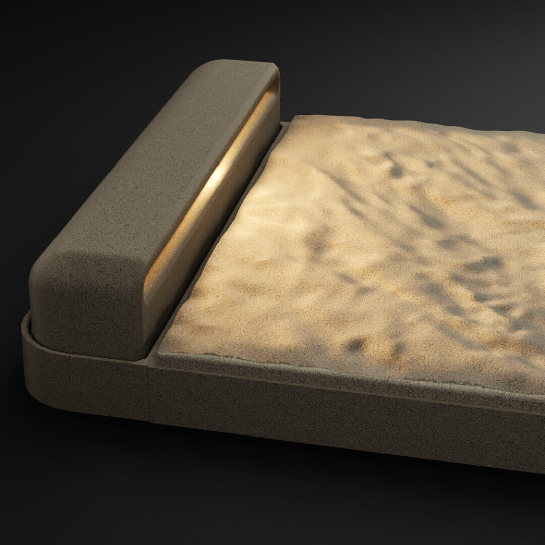 LED Светильник для шаговой плиты STONE Светлая Галька 330х75х98мм Рязань фото