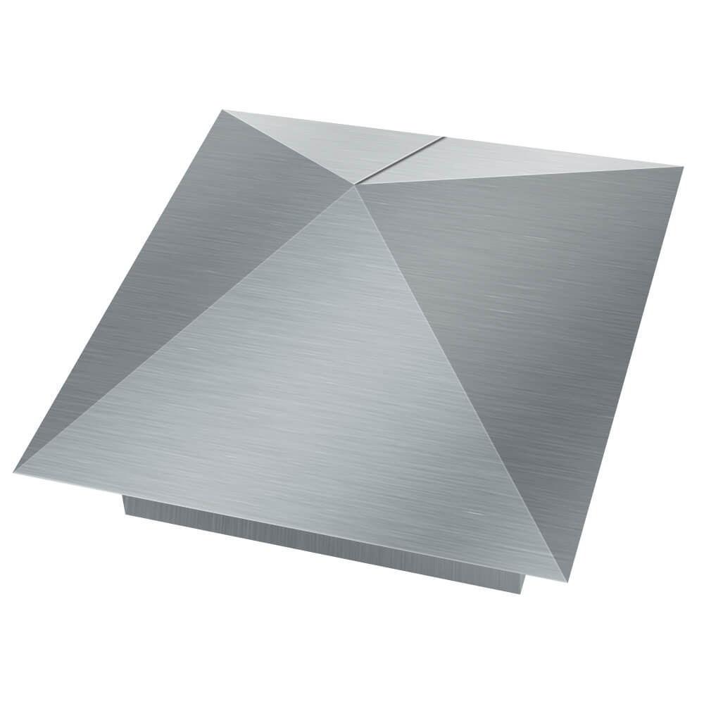 Колпак металлический 380х380мм оцинкованный заборный Рязань фото