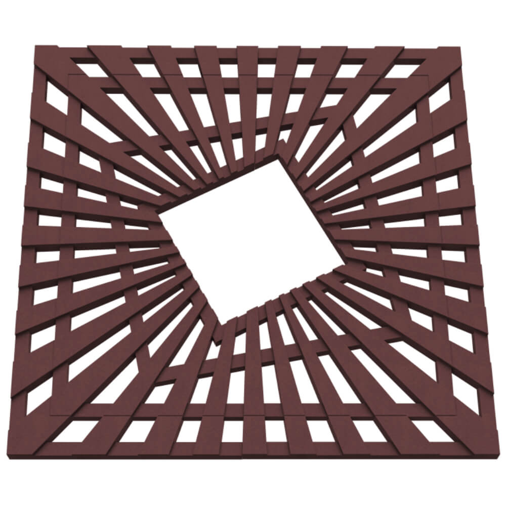 Приствольная решетка для дерева ZKING ATMOSPHERE 1.2х1.2м Коричневая в Рязани фото