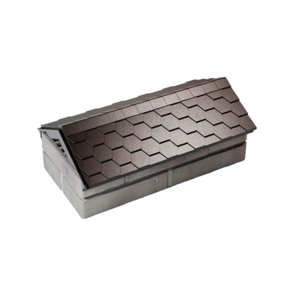 Парапет Zking Эверест Коричневый с посадкой на 1 кирпич (200/225/255мм) в Рязани фото