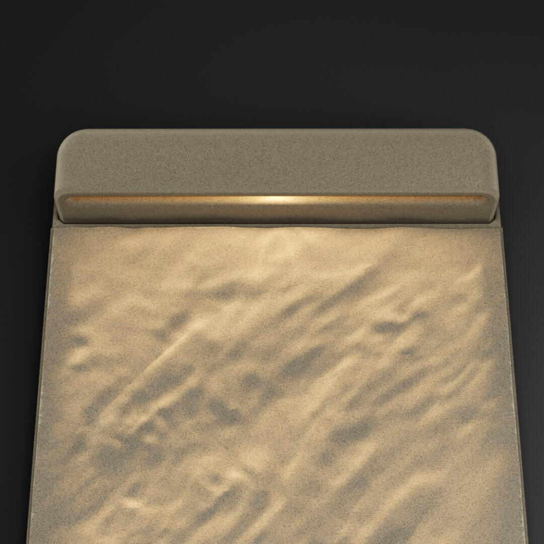 LED Светильник для шаговой плиты STONE Светлая Галька 330х75х98мм в Рязани фото