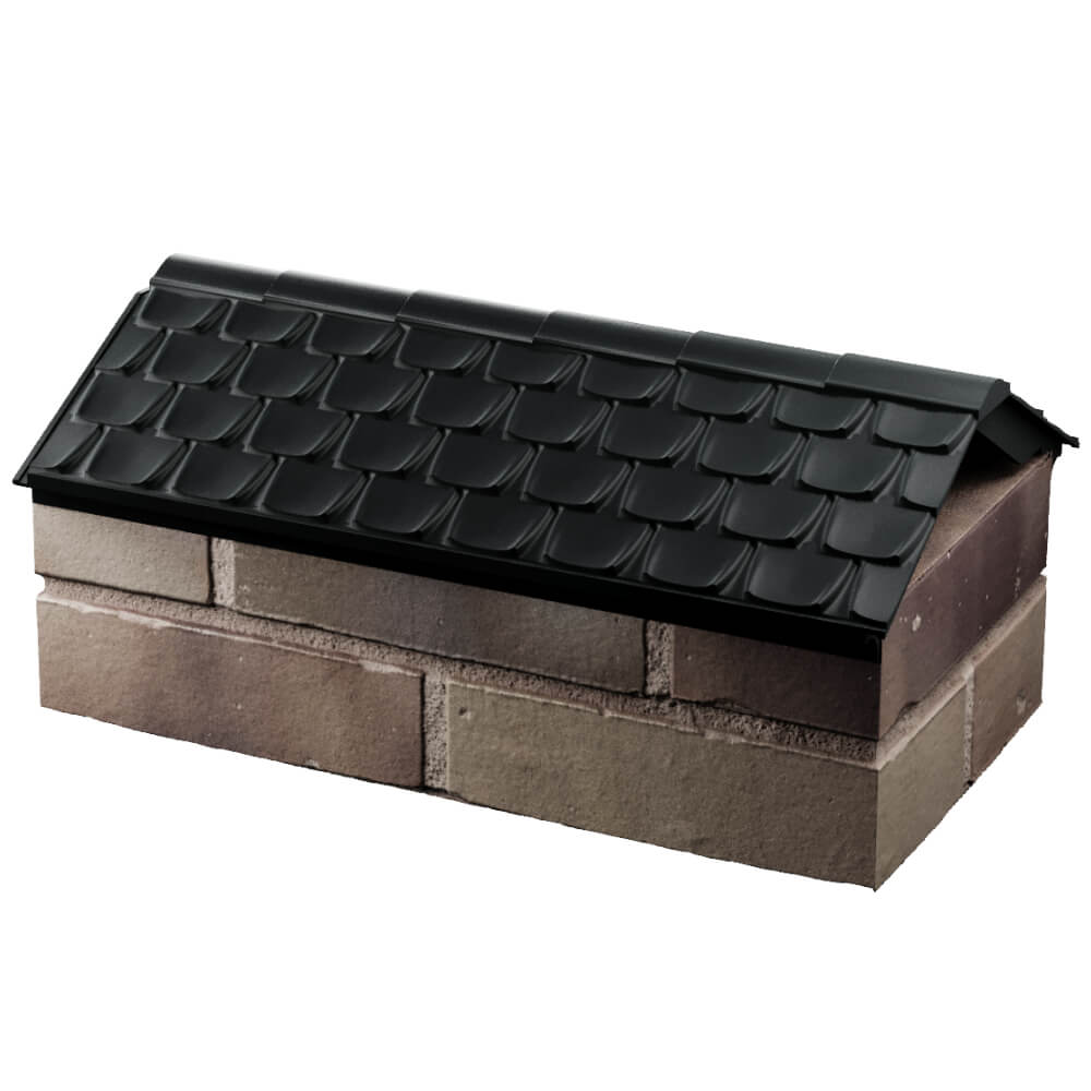 Парапет Zking Эльбрус Черный с посадкой на 1 кирпич (255мм) в Рязани фото