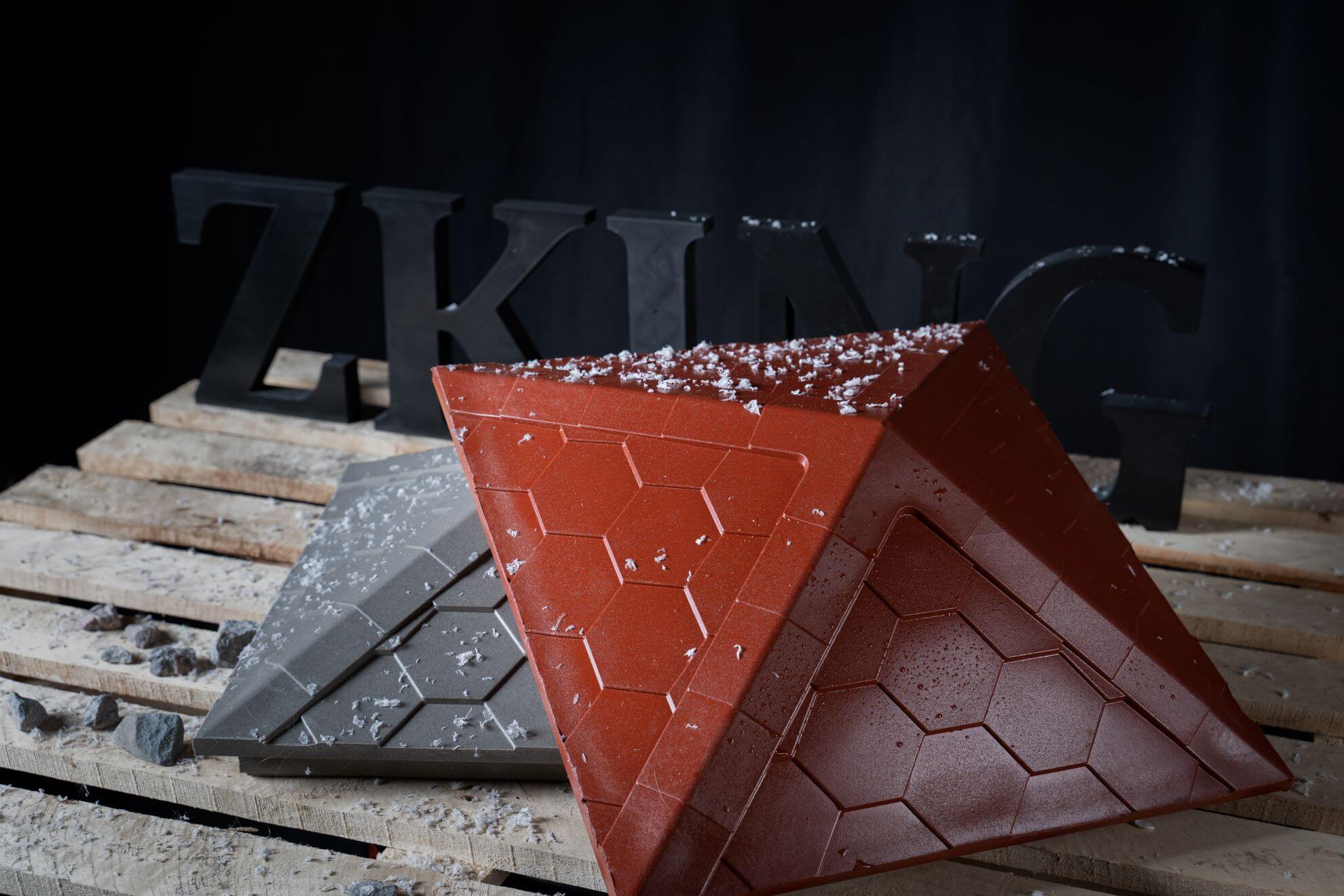 Колпак Zking Эверест Красный на столб 1.5х1.5 кирпича (390х390мм) в Рязани фото