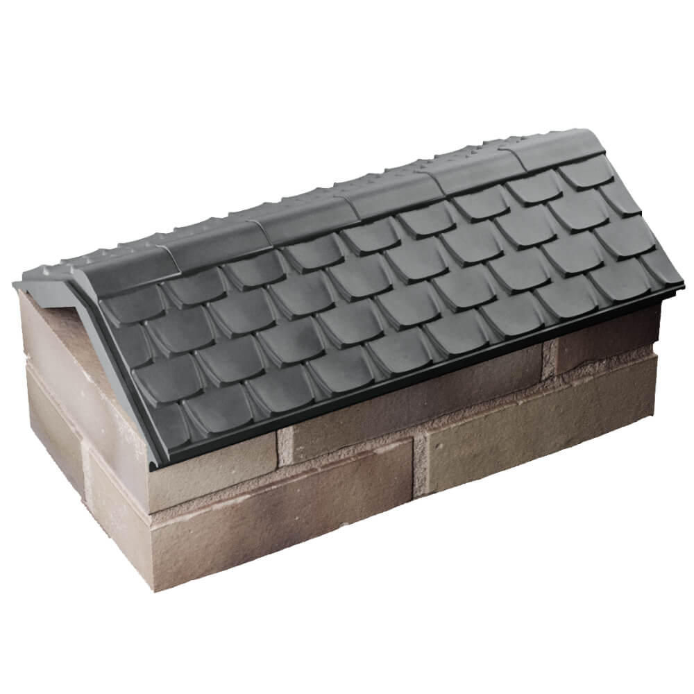 Парапет Zking Эльбрус Серый с посадкой на 1 кирпич (255мм) в Рязани фото