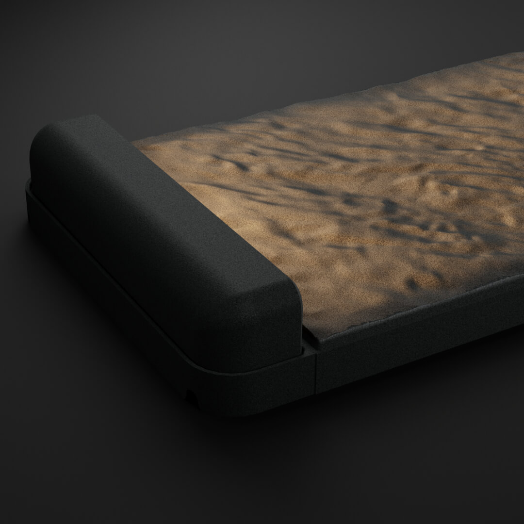 LED Светильник для шаговой плиты STONE Графитовый Серый 330х75х98мм в Рязани фото