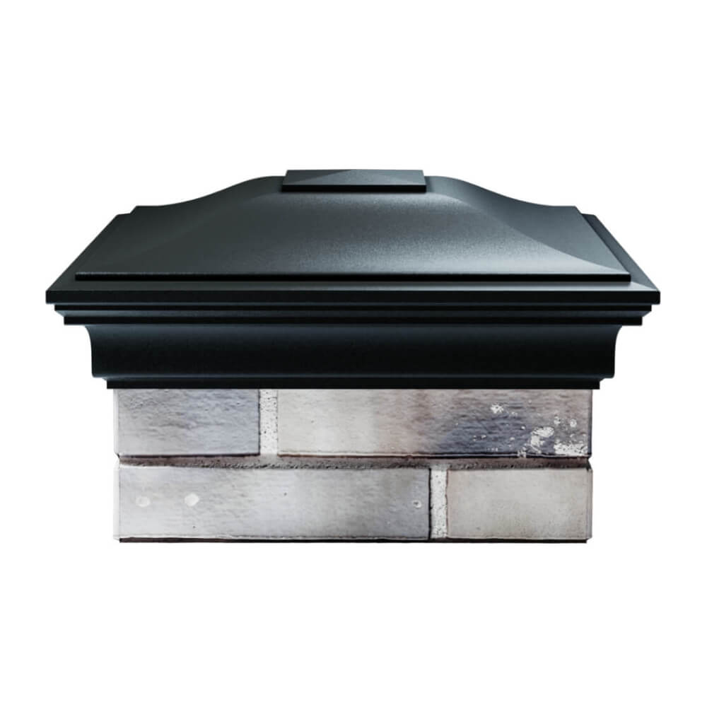 Колпак Zking Монблан Черный на столб 1.5х1.5 еврокирпича 0.7НФ (355х355мм) Рязань фото