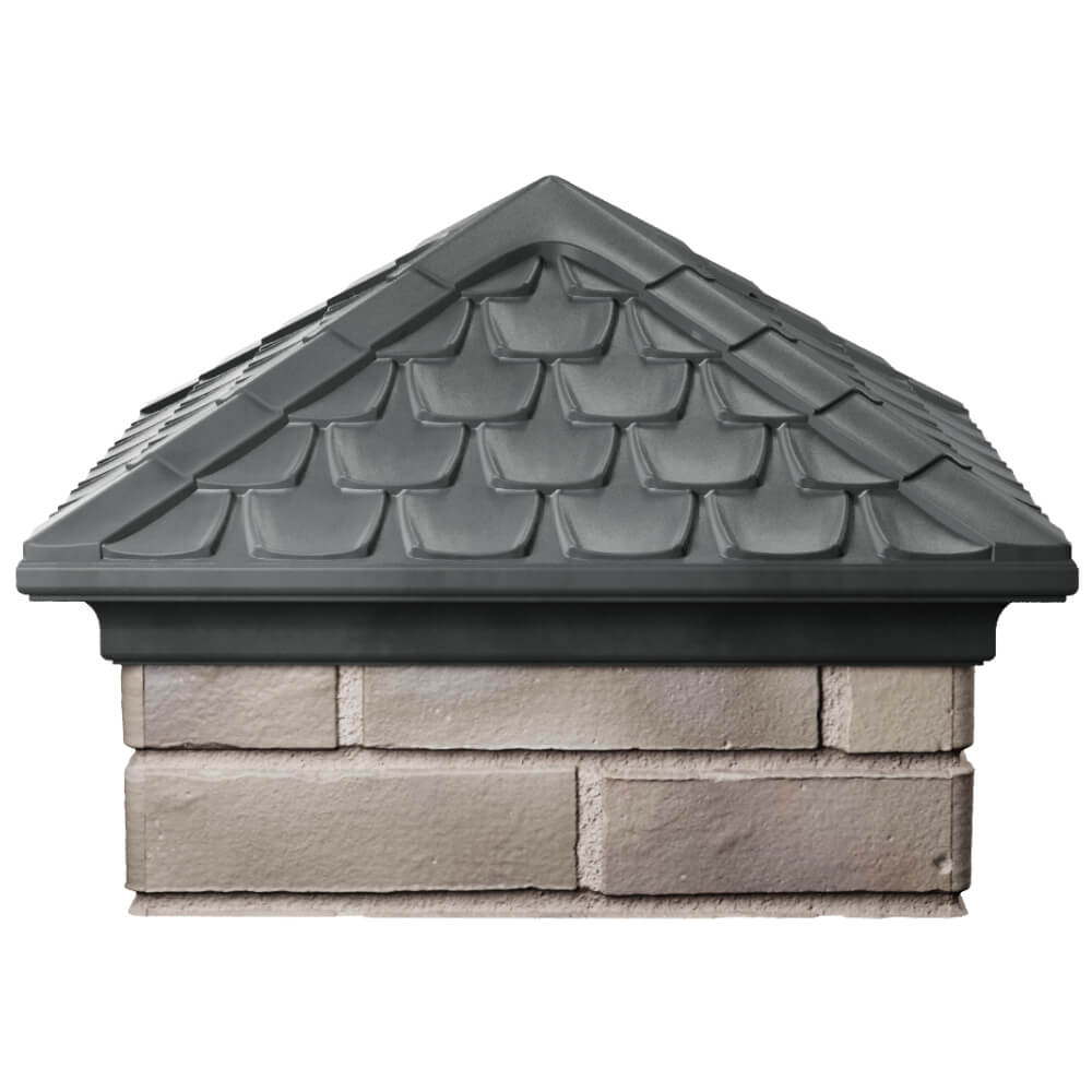 Колпак Zking Эльбрус Серый на столб 1.5х1.5 кирпича (385х385мм) Рязань фото