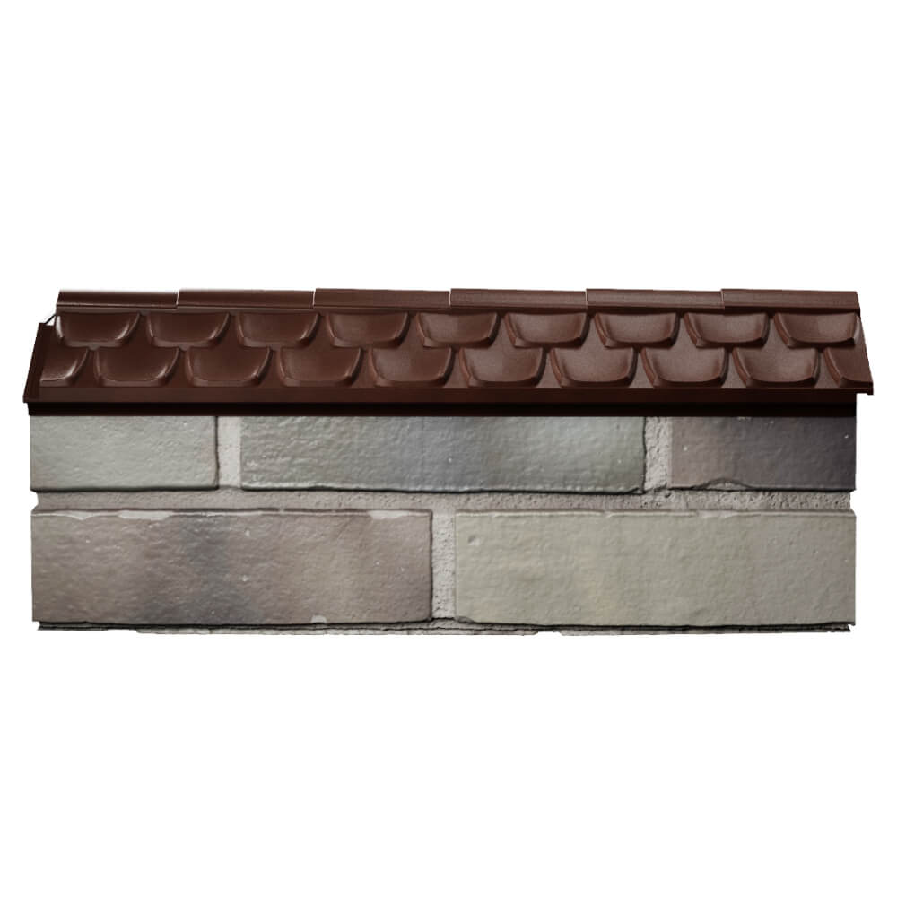 Парапет Zking Эльбрус Коричневый с посадкой на 0.5 кирпича (130мм) в Рязани фото