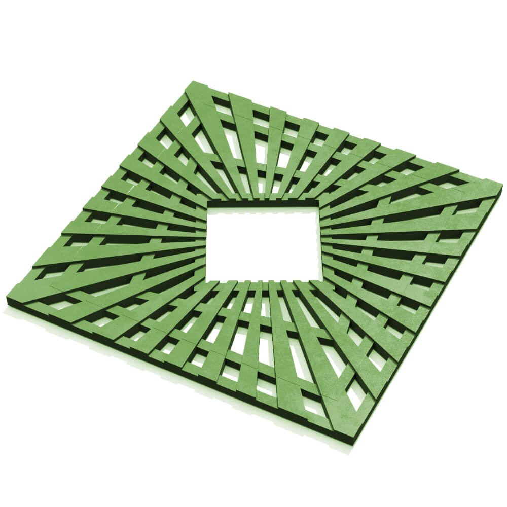 Приствольная решетка для дерева ZKING ATMOSPHERE 1.2х1.2м Зеленая в Рязани фото