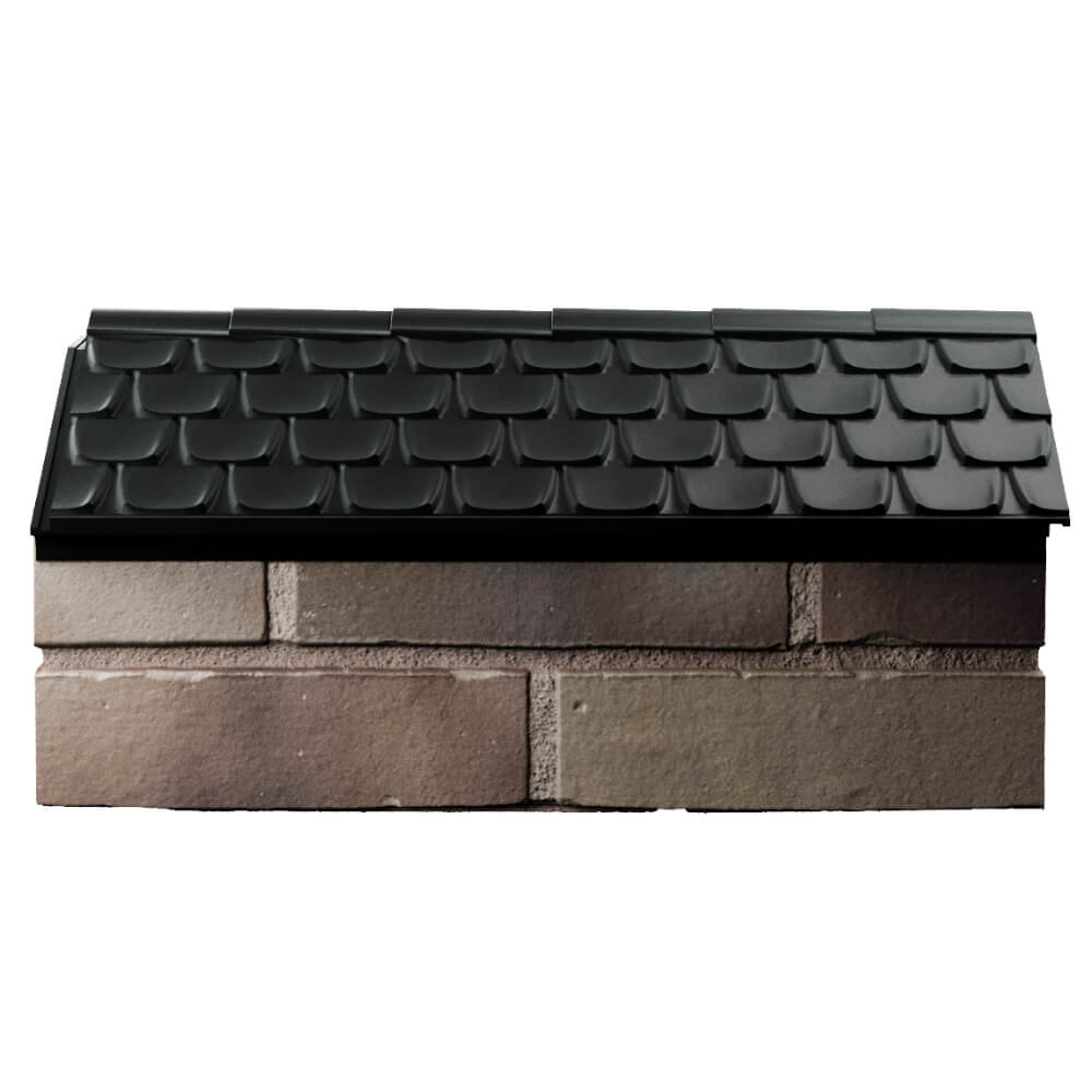Парапет Zking Эльбрус Черный с посадкой на 1 кирпич (255мм) в Рязани фото
