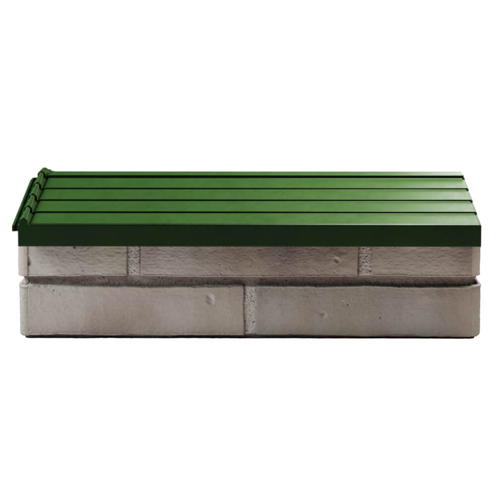 Парапет Zking Бона ХайТек Зеленый с посадкой на 1 кирпич (200/225/255мм) в Рязани фото
