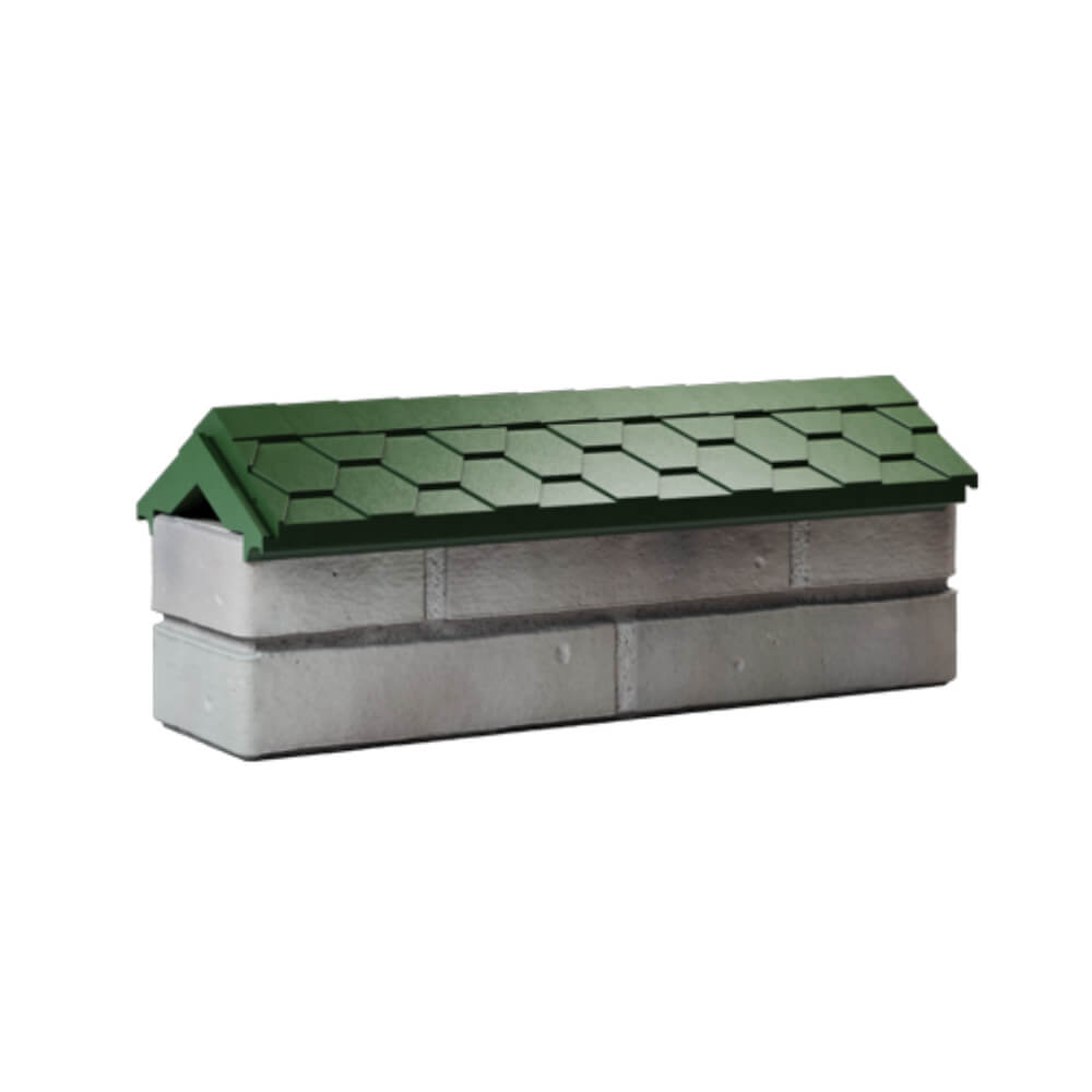 Парапет Zking Эверест Зеленый с посадкой на 0.5 кирпича (130мм) Рязань фото