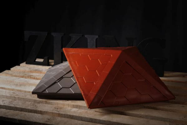 Колпак Zking Эверест Красный на столб 1.5х1.5 кирпича (390х390мм) в Рязани фото