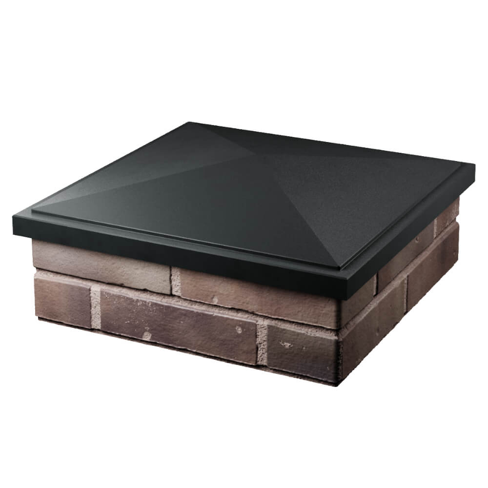 Колпак Zking БонаМоно Черный на столб 2х2 кирпича (515х515, 530х530мм) в Рязани фото