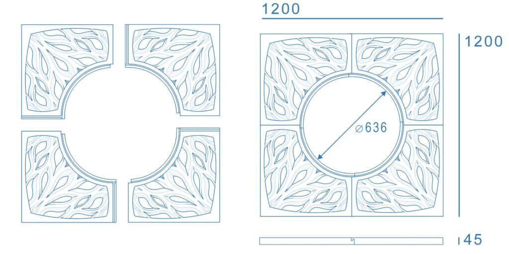 Приствольная решетка для дерева ZKING CRUST 1.2х1.2м Черная в Рязани фото