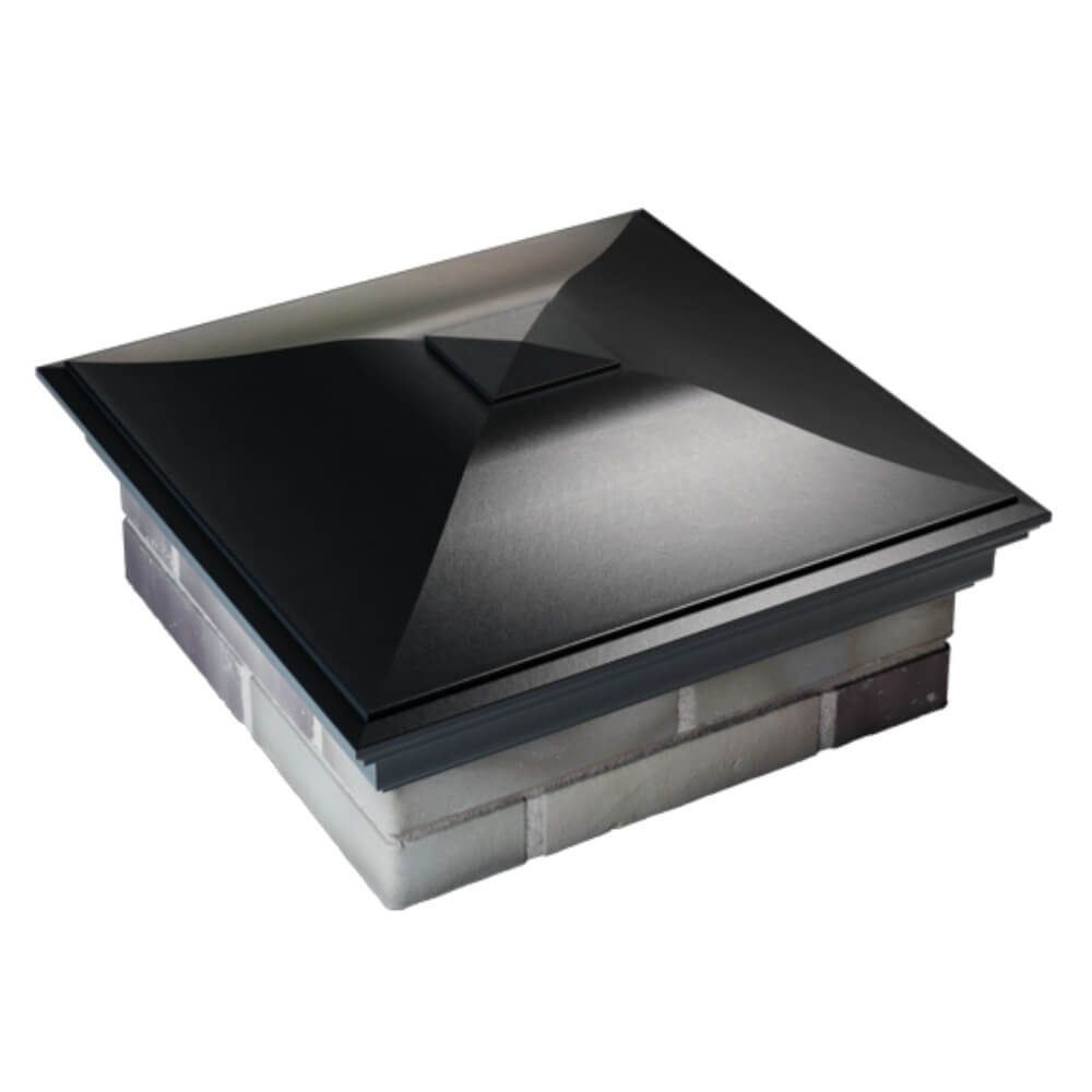 Колпак Zking Монблан Черный на столб 2х2 кирпича (515х515мм) Рязань фото