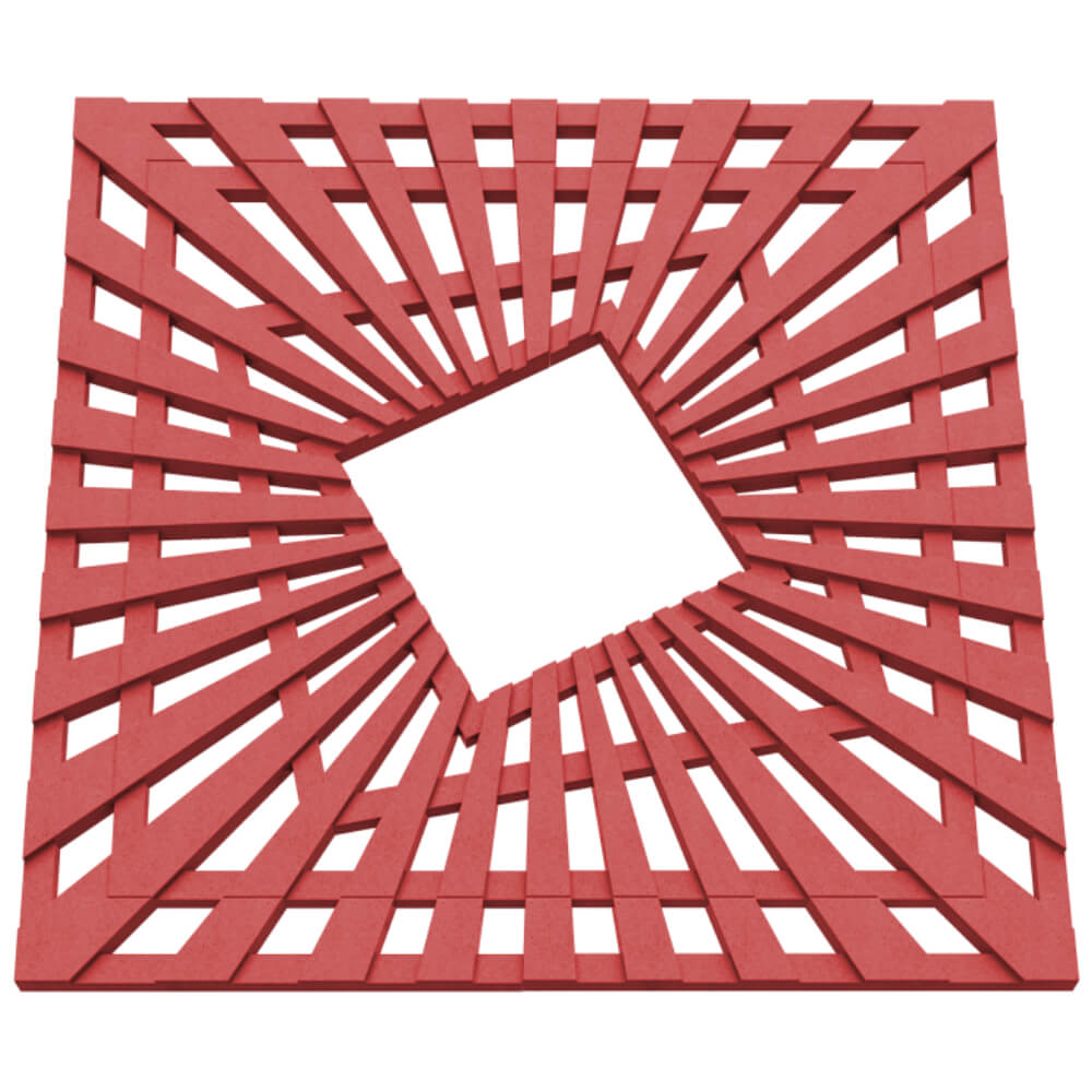 Приствольная решетка для дерева ZKING ATMOSPHERE 1.2х1.2м Красная в Рязани фото