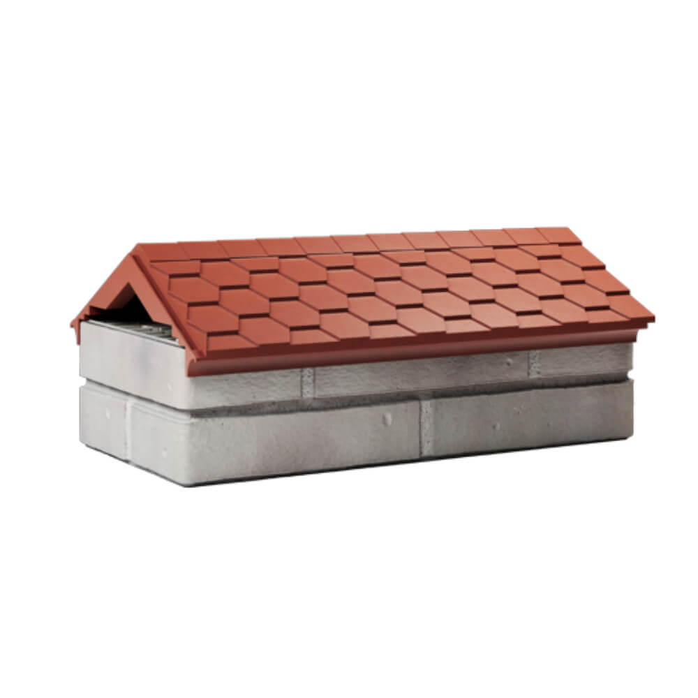 Парапет Zking Эверест Красный с посадкой на 1 кирпич (200/225/255мм) Рязань фото