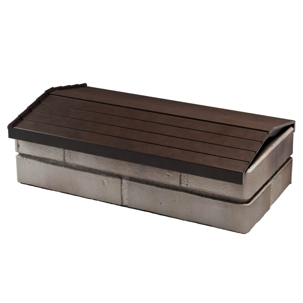 Парапет Zking Бона ХайТек Коричневый с посадкой на 1 кирпич (200/225/255мм) в Рязани фото