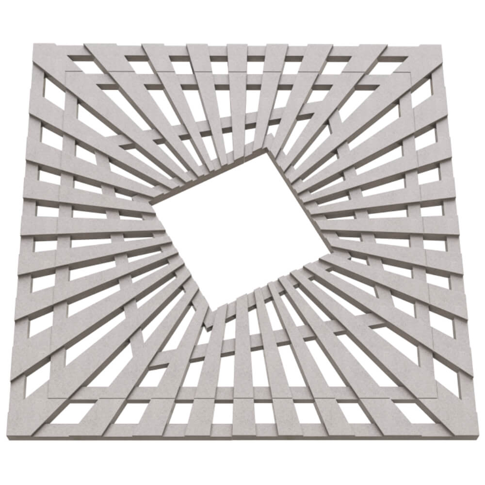 Приствольная решетка для дерева ZKING ATMOSPHERE 1.2х1.2м Бежевая в Рязани фото